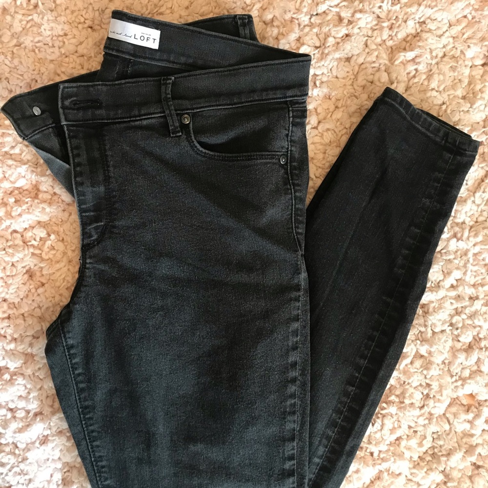 Anne Taylor Loft charcoal grey jeggings